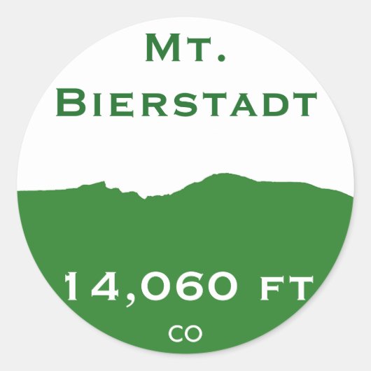 Autocollant du mont Bierstadt (Devant)