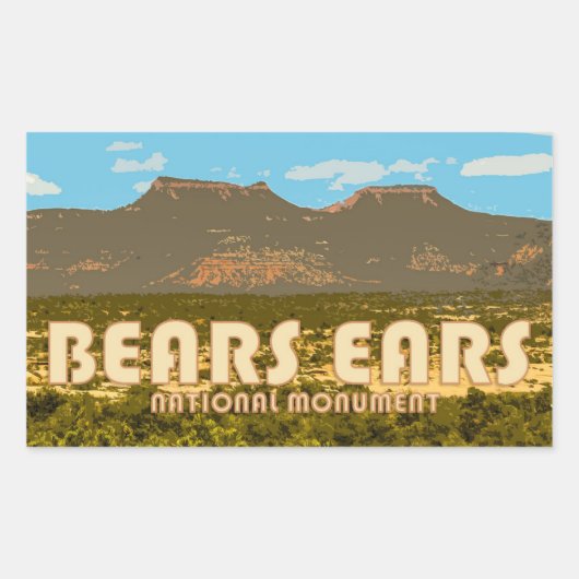 Autocollant du Monument National de Bears Ears (Devant)