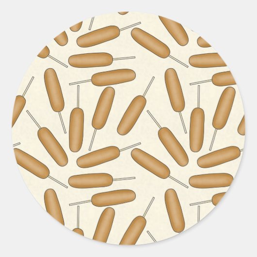 Autocollant du motif de nourriture rapide Fun Corn (Devant)