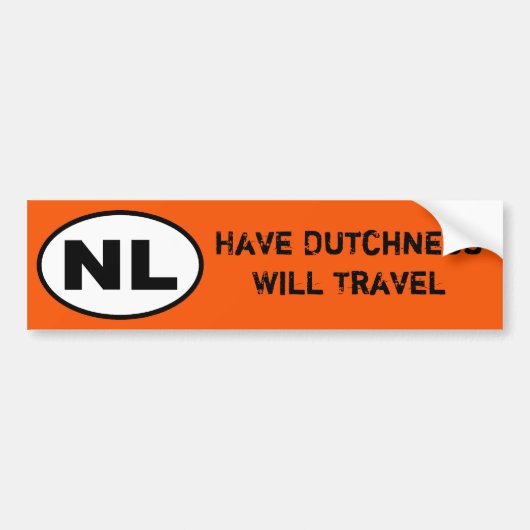 Autocollant du NL - ayez Dutchness voyagera (Devant)