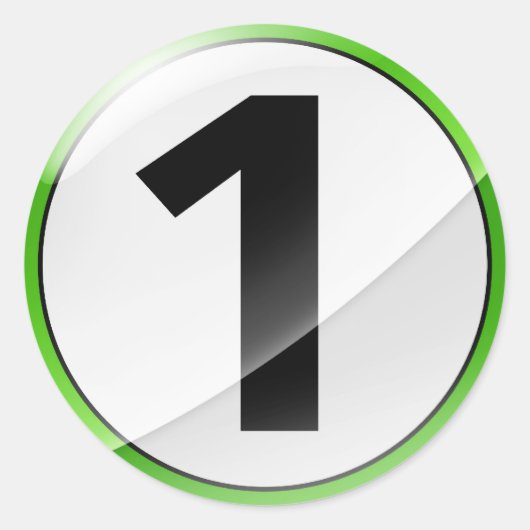 Autocollant du numéro 1 (Devant)