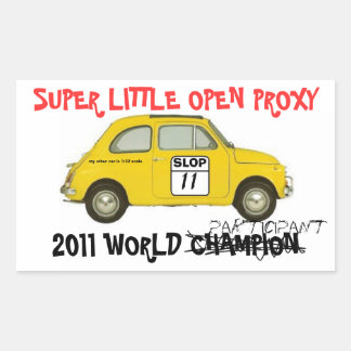 autocollant du participant SLOP