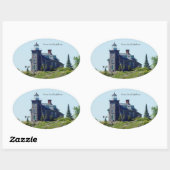 Autocollant du phare de Huron Island (Feuille)