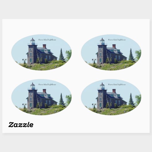 Autocollant du phare de Huron Island (Feuille)