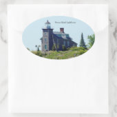 Autocollant du phare de Huron Island (Sac)