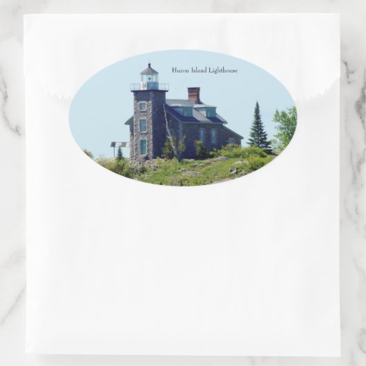 Autocollant du phare de Huron Island (Sac)
