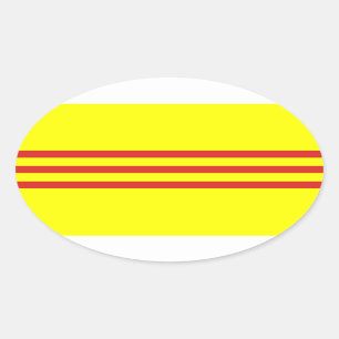Autocollant du sud d'ovale de drapeau de Vietnam*