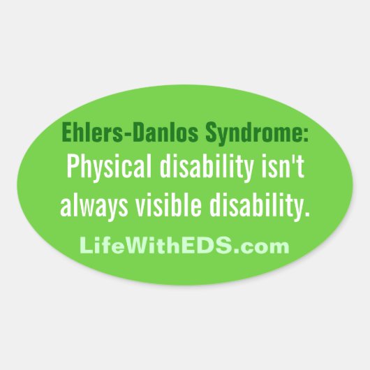 Autocollant du syndrome d'Ehlers-Danlos (SDE) (Devant)