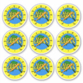 Autocollant du thermomètre Groan de l'Alaska (Devant)