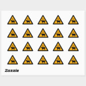 Autocollant du triangle d'avertissement au méthane (Feuille)