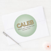 Autocollant du verset de Caleb (Enveloppe)