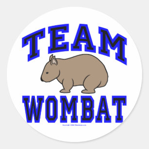 Autocollant du wombat IV d'équipe