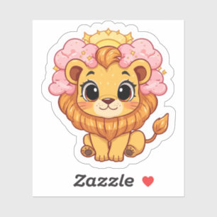 Autocollant du zodiaque céleste Lion - Art du lion