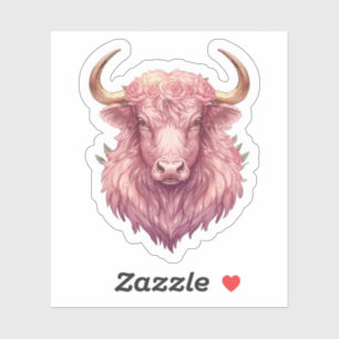 Autocollant du zodiaque céleste Taureau - Art du t