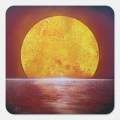 autocollant d'un soleil de minuit (Devant)