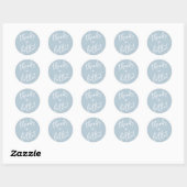 Autocollant Dusty Blue Merci Beaucoup (Feuille)