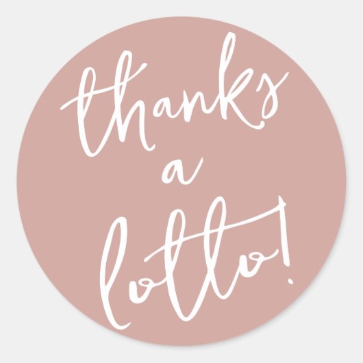 Autocollant Dusty Rose Merci Beaucoup (Devant)