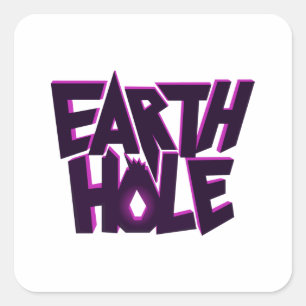 autocollant Earth Hole