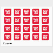 Autocollant Earth Hole rouge (Feuille)