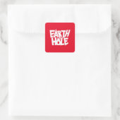 Autocollant Earth Hole rouge (Sac)