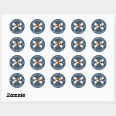 Autocollant Écosse, Édimbourg, Drapeau Écossais (Feuille)