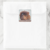 Autocollant Écureuil de Yoga (Sac)