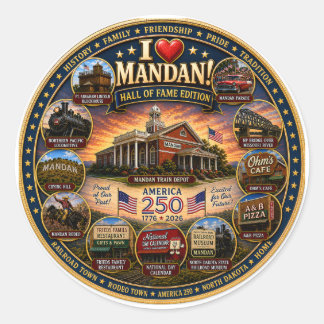Autocollant "Édition Legacy de Mandan".