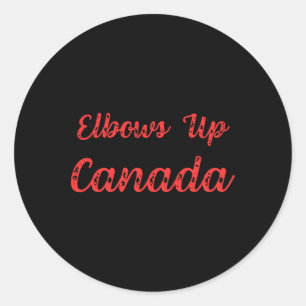 Autocollant Elbows Up Canada11