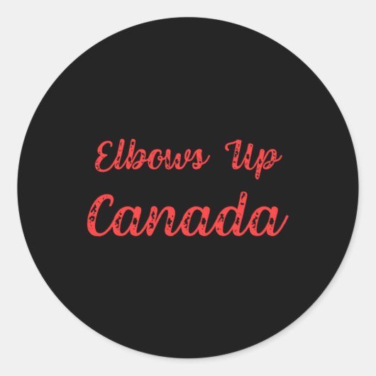 Autocollant Elbows Up Canada11 (Devant)