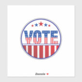 Autocollant Élections 2024 Vote (Feuille)