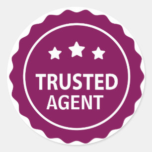 Autocollant élégant de badge vintage pour agent im