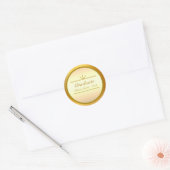 Autocollant élégant de diplômé en or (Enveloppe)