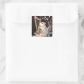 Autocollant élégant de rat blanc – Conception de f (Sac)