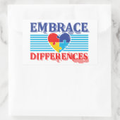 Autocollant Embrasser les différences (Sac)