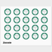 Autocollant Émeraude Royal (Feuille)