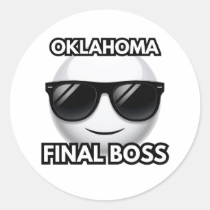 Autocollant Emoji Cool de Boss Final d'Oklahoma