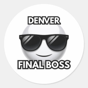 Autocollant Emoji Cool de Denver Final Boss