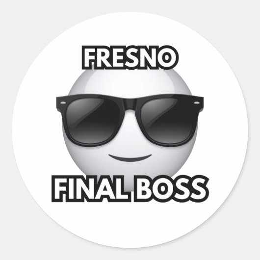 Autocollant Emoji Cool de Fresno Final Boss (Devant)