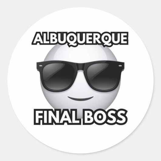 Autocollant Emoji Cool de Patron Final d'Albuquerq (Devant)