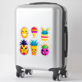 Autocollant Emoji Été Coloré (Sur valise)