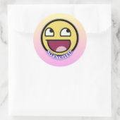 Autocollant emoji heureux (Sac)