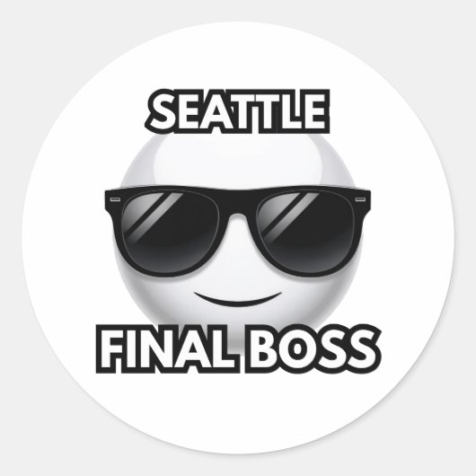 Autocollant Emoji Seattle Boss Final Cool (Devant)