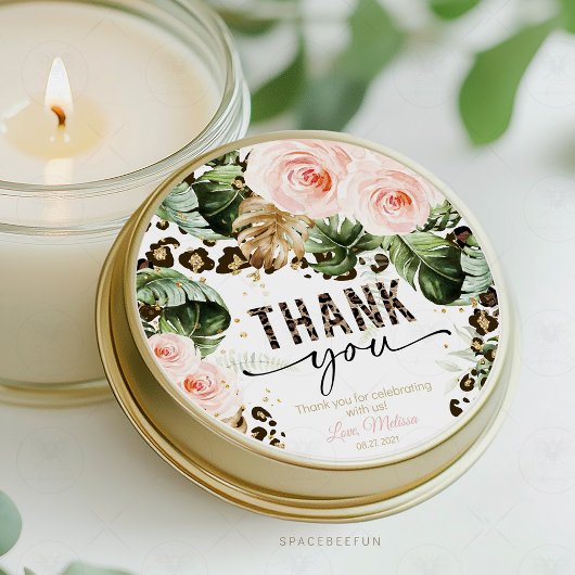 Autocollant Empreinte de léopard Safari