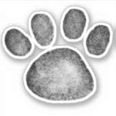 Autocollant Empreinte de patte (Devant)