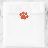 Autocollant Empreinte de patte rouge (Sac)