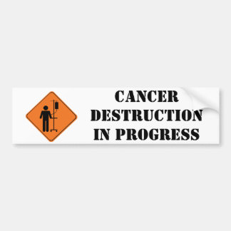 autocollant en cours de destruction de cancer