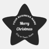 Autocollant en forme Black Christmas Business Star (Devant)