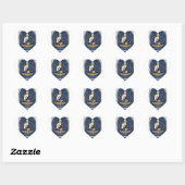 Autocollant en forme de cœur Bouddha Paix Zen (Feuille)