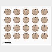 Autocollant en papier brun (Feuille)