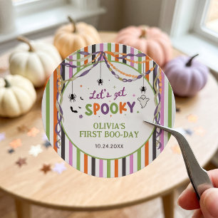 Autocollant en papier pour fête d'anniversaire Hal